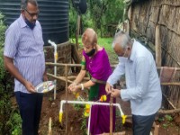 Water tank setup for Dongarwadi school Neral